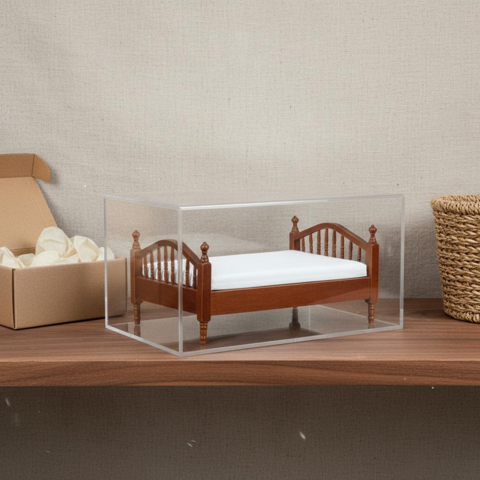 Home Textiles & Decorations - Tekstil Tempat Tidur Skala 1:12 Tempat