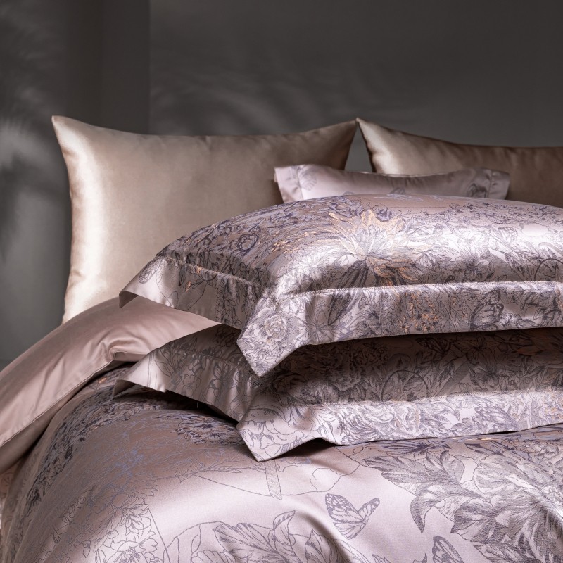 Premium coklat Jacquard mewah  - Home Textiles Premium ulasan dan harga