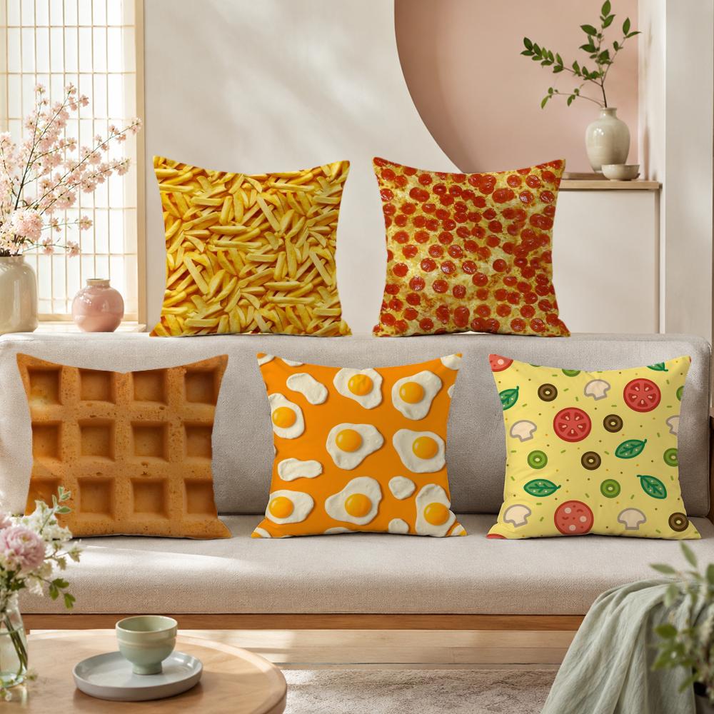 Sarung Bantal Waffle Pizza Tel - Home Textiles Premium ulasan dan harga
