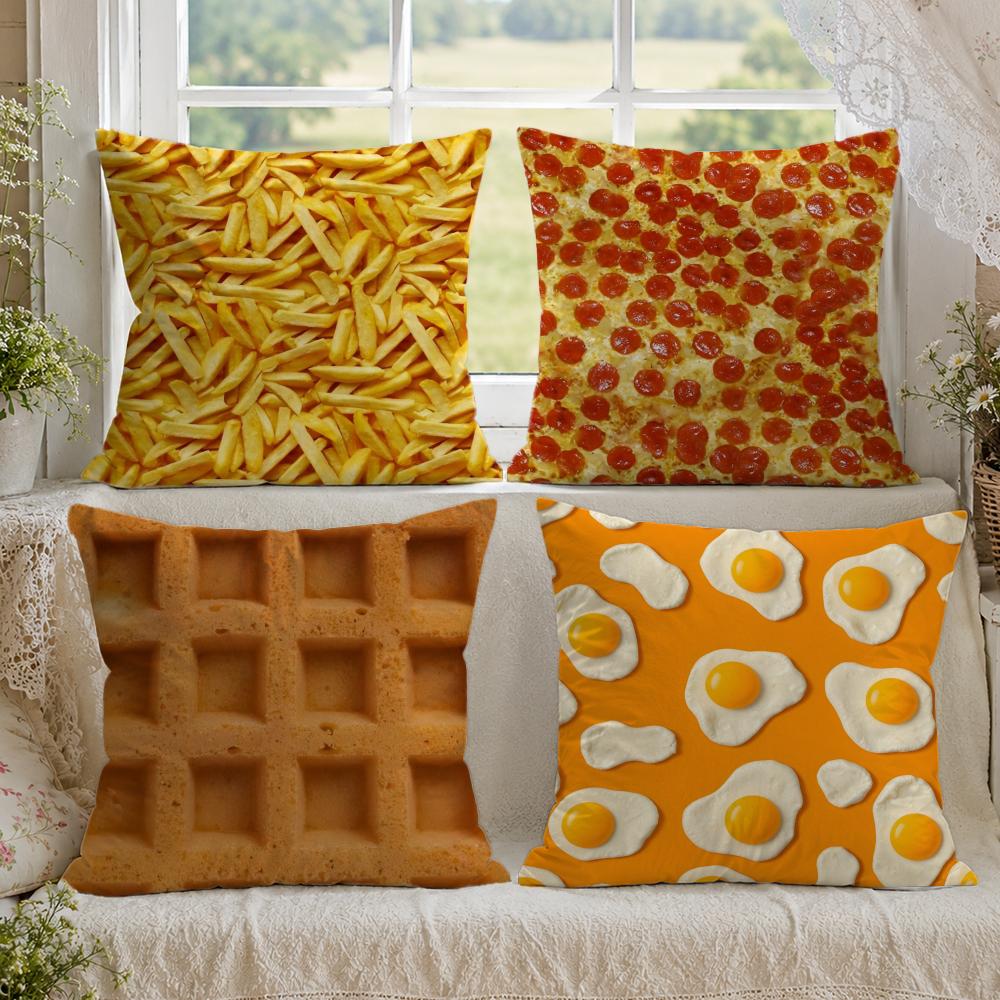 Sarung Bantal Waffle Pizza Tel - Home Textiles Premium ulasan dan harga