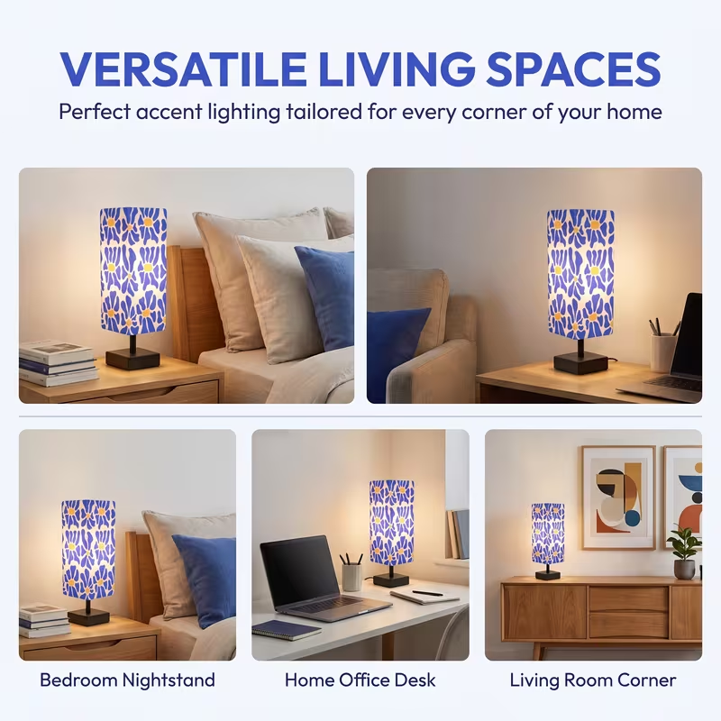 Lampu Meja Modern Berwarna-war - Home Textiles & Decorations ulasan dan harga