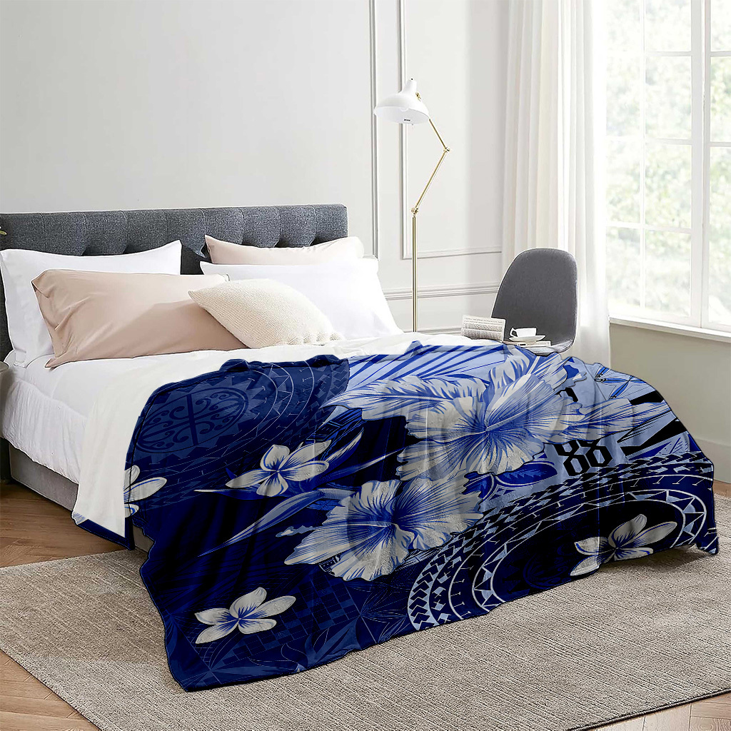 Selimut bermotif anggrek biru  - Home Textile ulasan dan harga